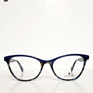 Womens Seraphin Designer Cat Eyeglasses Frames Never Worn 53-14-140 Japan Made